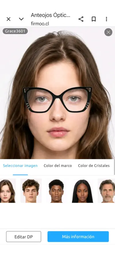 Anteojos ópticos Firmoo Grace3601 negros. Nuevos. - miniatura 1