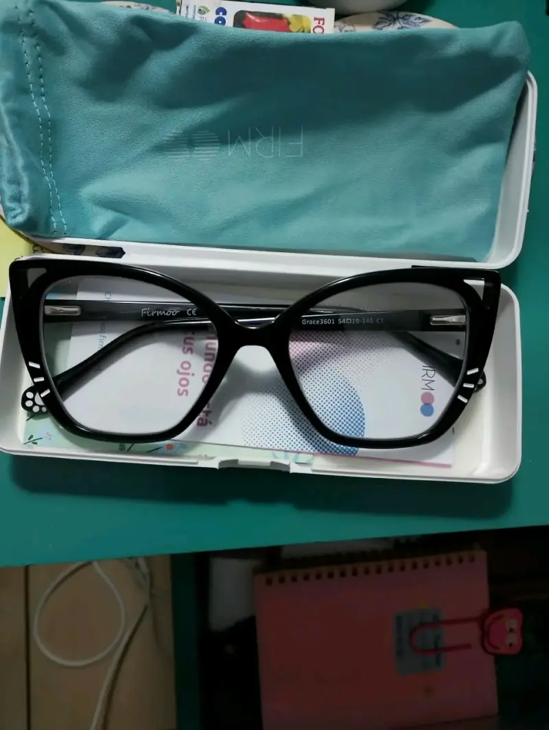 Anteojos ópticos Firmoo Grace3601 negros. Nuevos. - 5