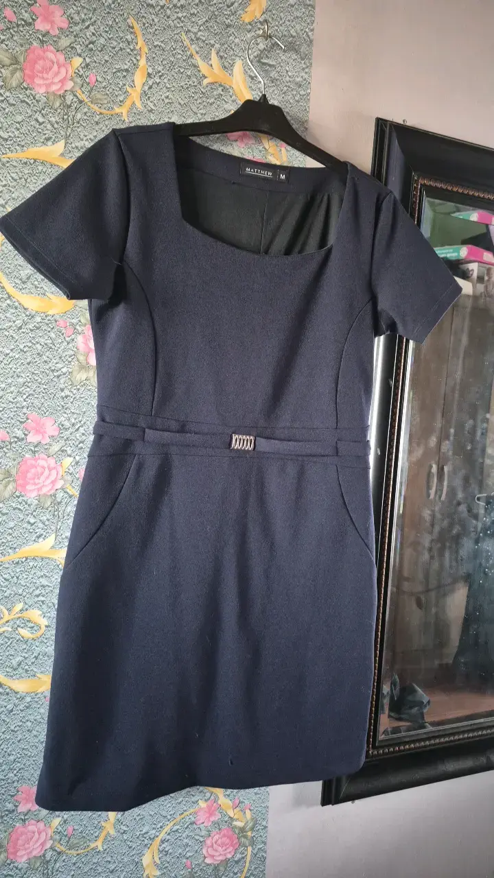 Vestido azul oscuro Matthew talla M - 2
