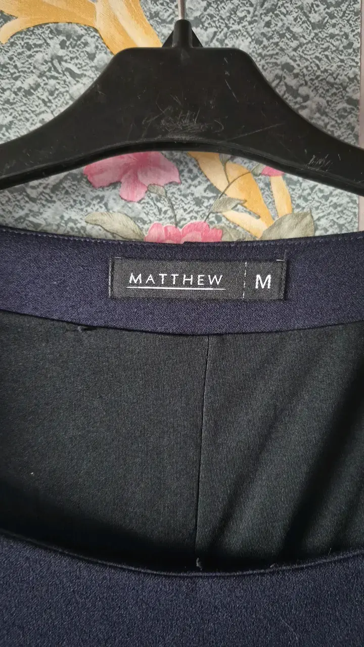 Vestido azul oscuro Matthew talla M - 3