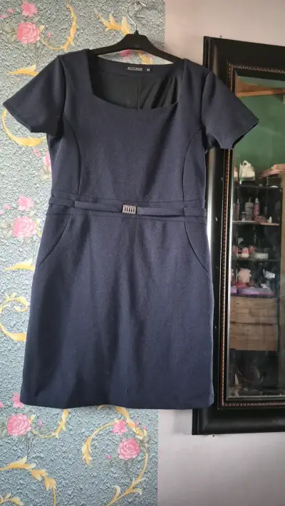Vestido azul oscuro Matthew talla M - miniatura 4