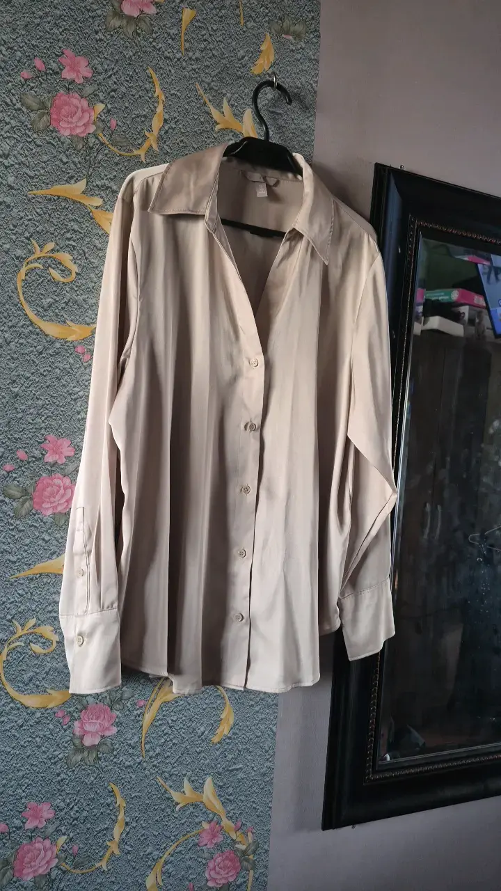 Blusa Beige de Mujer H&M Talla L - 2