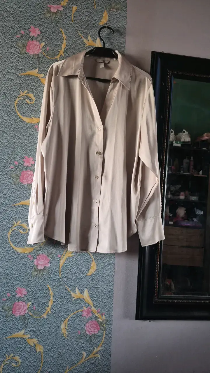 Blusa Beige de Mujer H&M Talla L - 4