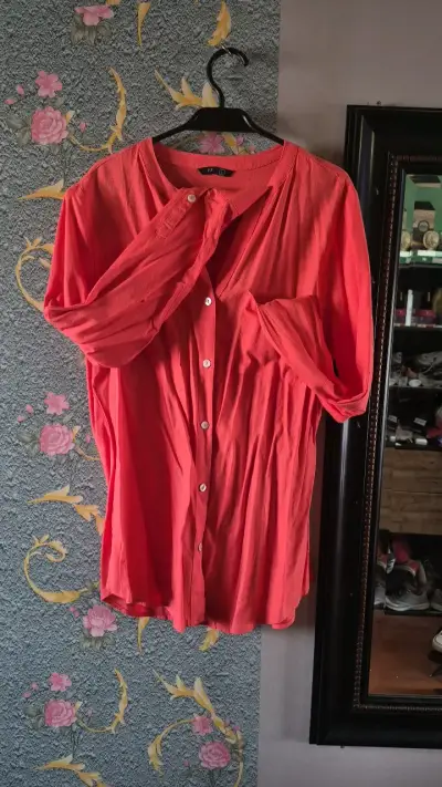 Blusa larga roja de mujer FSP - miniatura 1