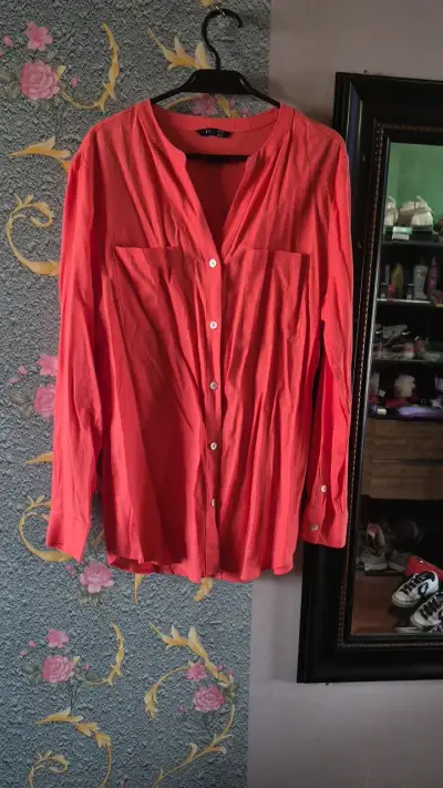 Blusa larga roja de mujer FSP - miniatura 2