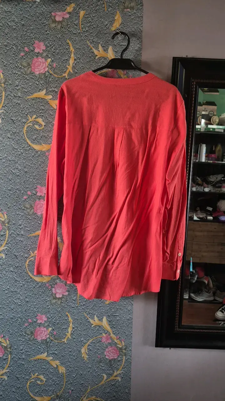 Blusa larga roja de mujer FSP - 3