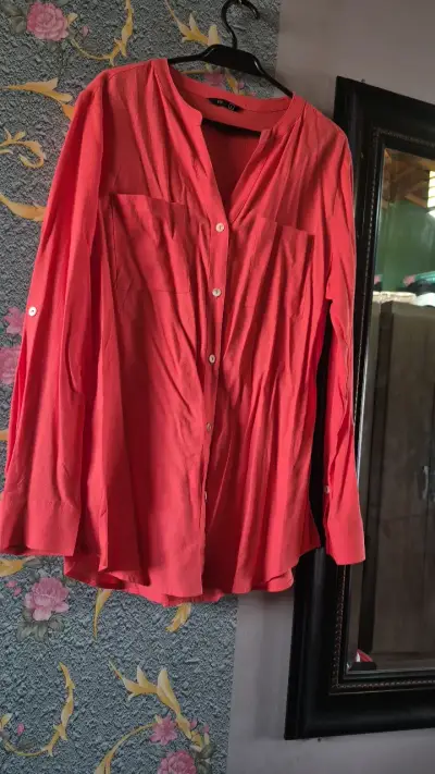 Blusa larga roja de mujer FSP - miniatura 5