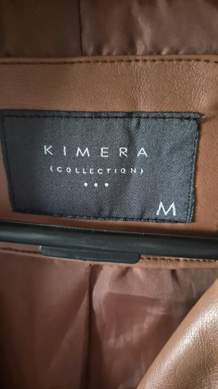 Chaqueta de cuero marrón Kimera - 4