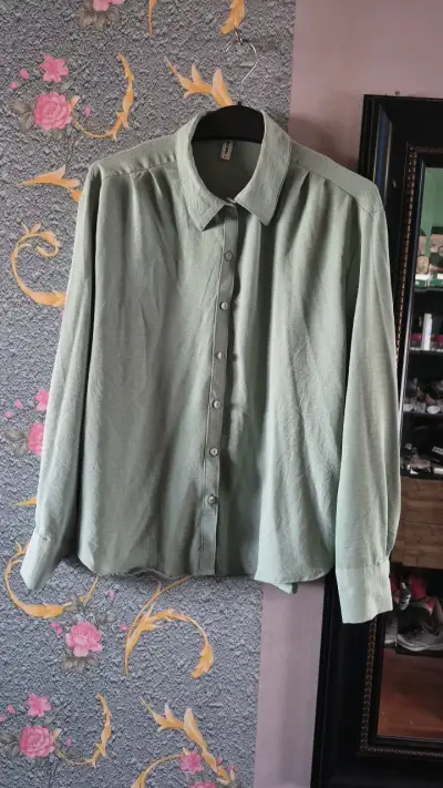 Camisa verde de mujer Blu Girl - miniatura 1