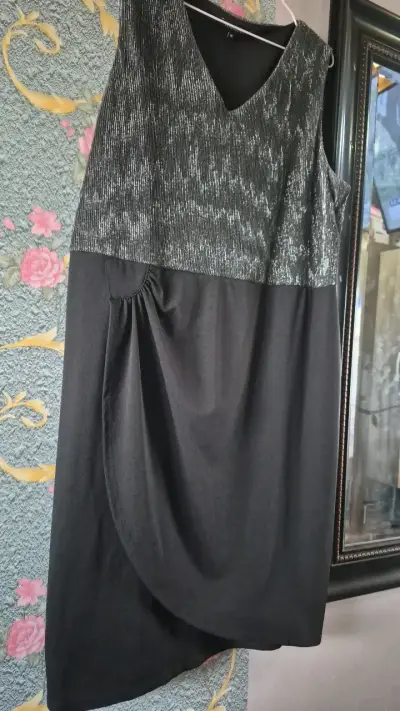 Vestido FashionSpark negro y plateado talla XL - miniatura 6