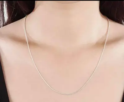 Collar de plata 925 elegante y delgado - miniatura 1
