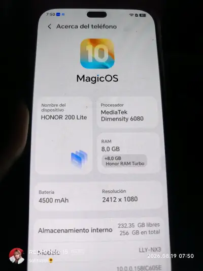 Smartphone Honor 200 Lite con Cámara 108MP - miniatura 5