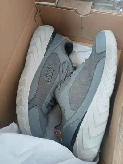 Zapatillas deportivas gris y azul para hombre - miniatura 2