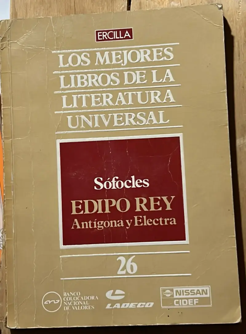 Libro Sófocles Edipo Rey Antígona Electra Ercilla