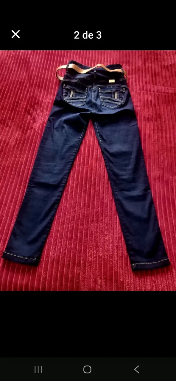 Jeans Colombianos Talla 40/42 Azul Oscuro - 2