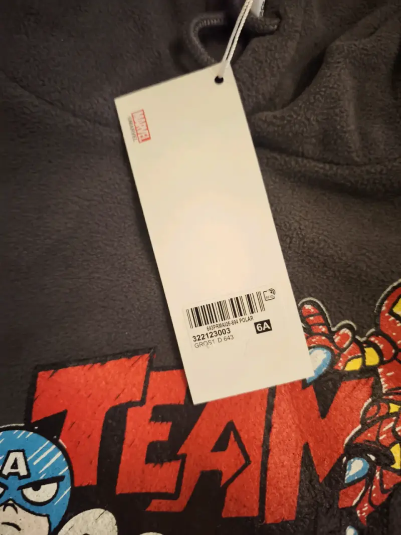 Polerón Marvel Team Goals para niños - 2