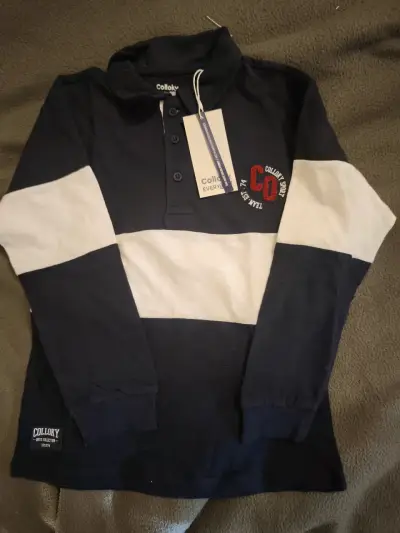 Polera Polo Niño Colloky Azul y Blanca - miniatura 3