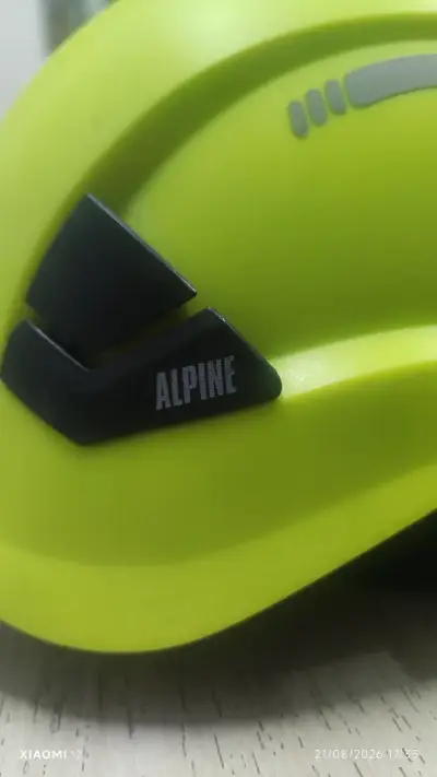 Casco de seguridad amarillo Alpine - miniatura 4