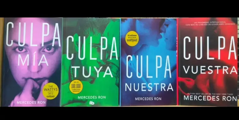 Colección de libros 'Culpa' de Mercedes Ron