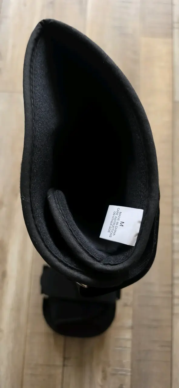 Bota ortopédica negra con velcro talla M - 2