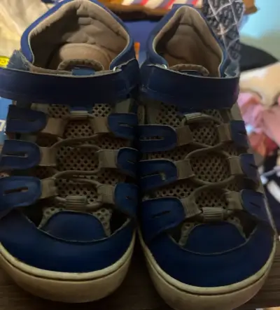 Zapatillas deportivas para niños azul y gris - miniatura 1