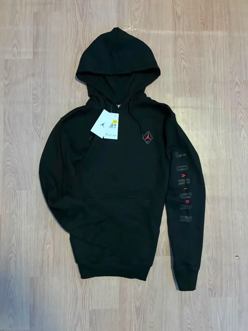 Polerón con capucha negro Jordan Air