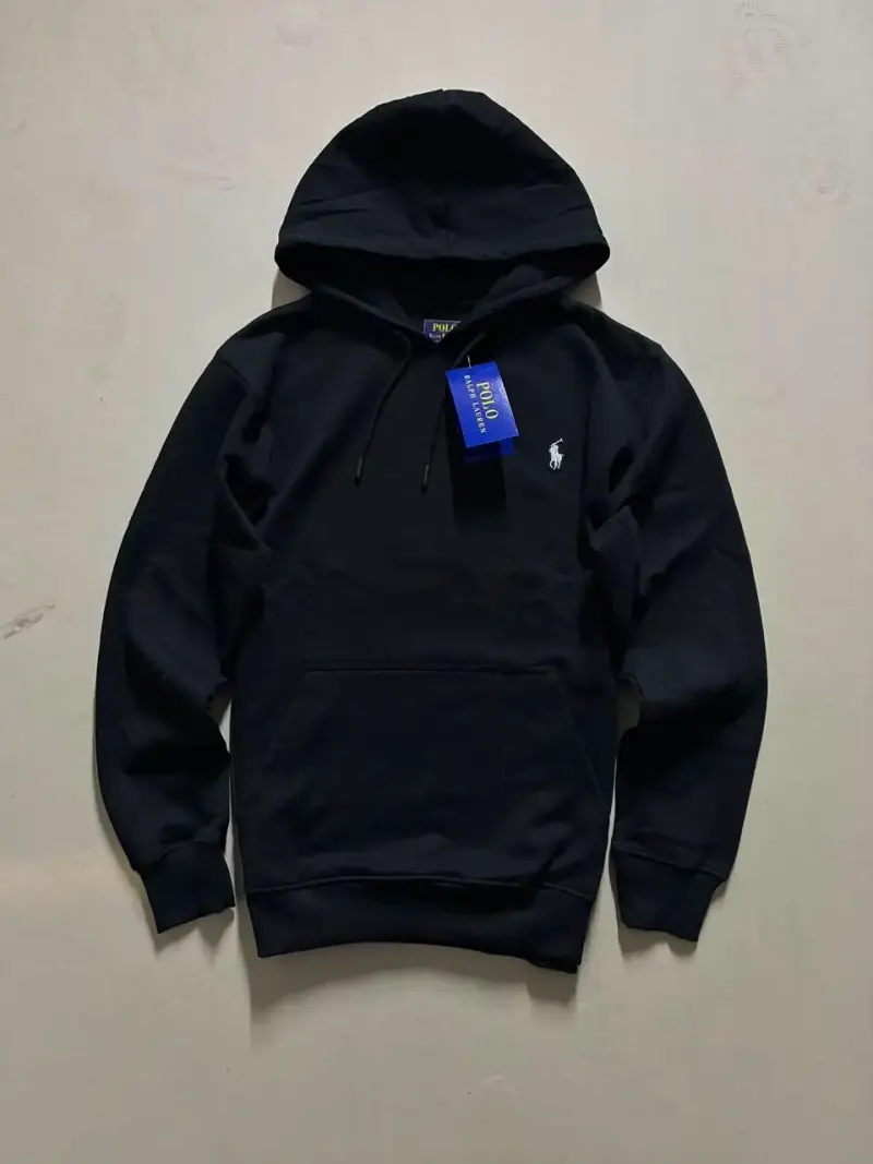 Polerón con capucha negro Polo Ralph Lauren