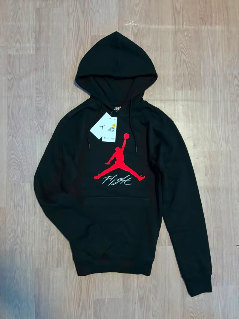Polerón negro con capucha y logo Moncler - 6