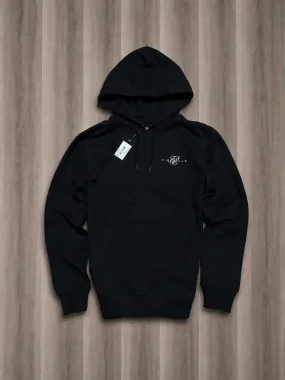 Polerón con capucha negro SikSilk unisex - miniatura 2
