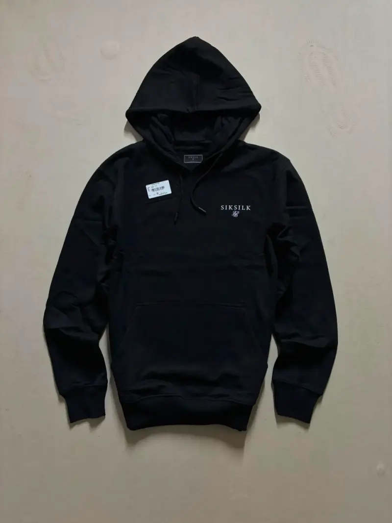 Polerón con capucha negro SikSilk unisex - 4