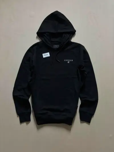 Polerón con capucha negro SikSilk unisex - miniatura 4