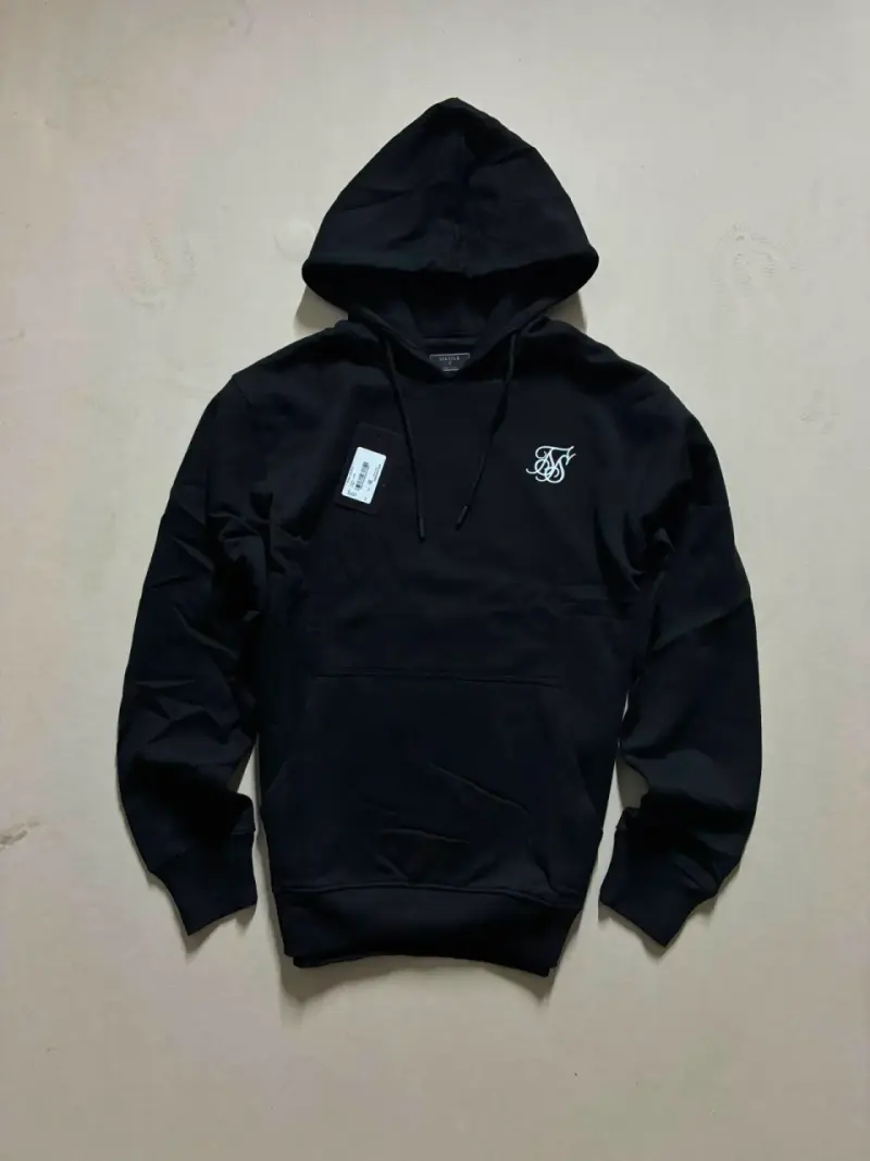 Polerón con capucha negro SikSilk unisex - 6