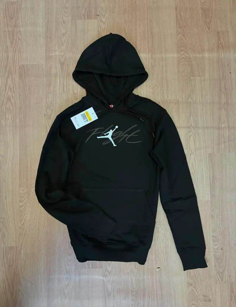 Polerón negro con capucha SikSilk - 6