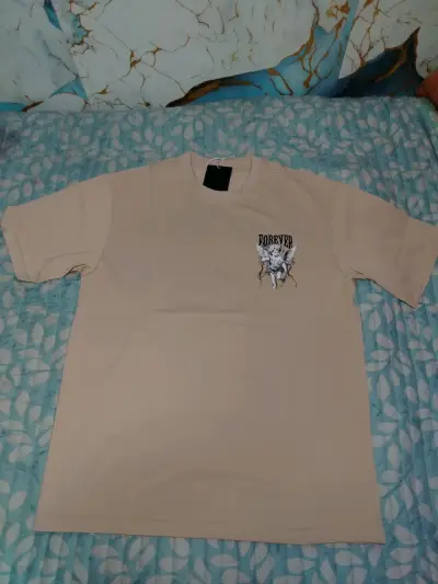 Polera blanca con diseño de ángel Forever - miniatura 5