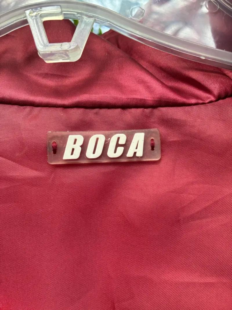 Chaqueta mujer en tono rojo metalizado - 3