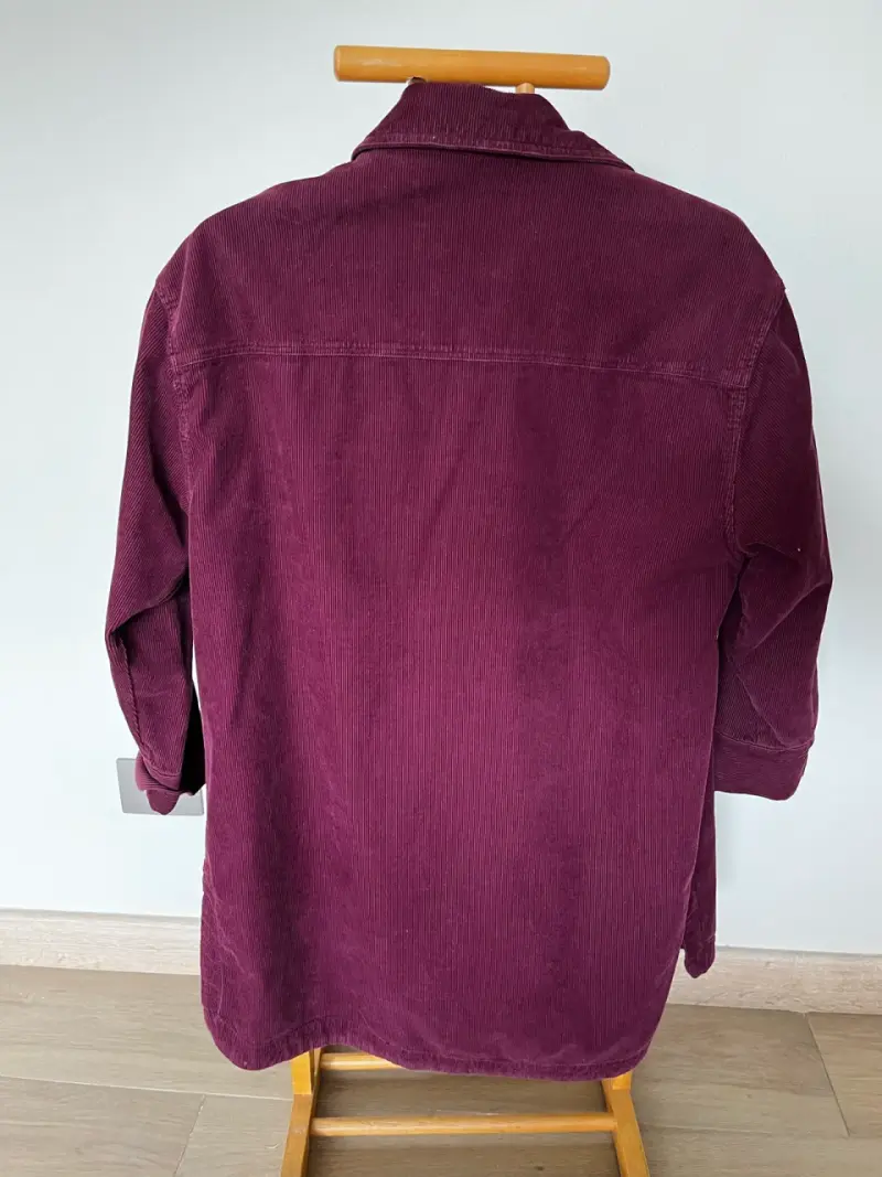 Chaqueta de pana burdeos Zara para mujer - 2