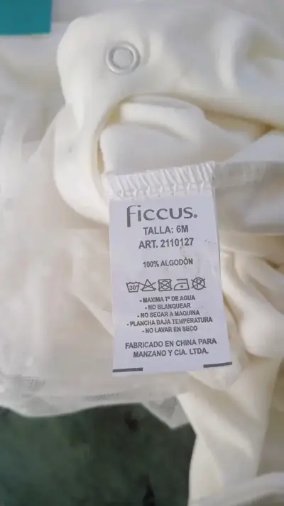 Enterito de bebé blanco con tul Ficus 6M - miniatura 6