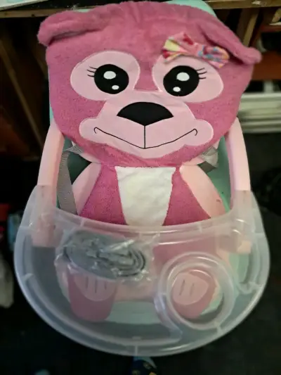 Silla de Comer Infantil Baby Way Rosa - miniatura 1
