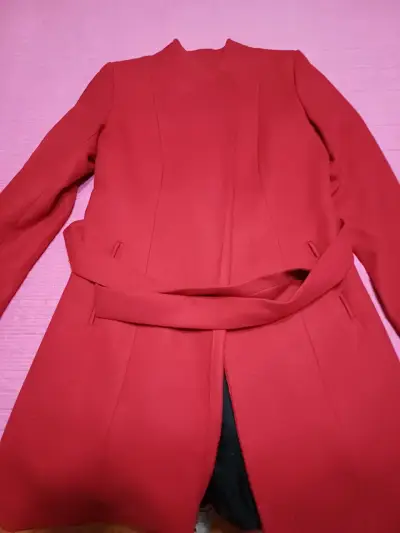 Abrigo rojo Anastassia Collection talla 42 - miniatura 1
