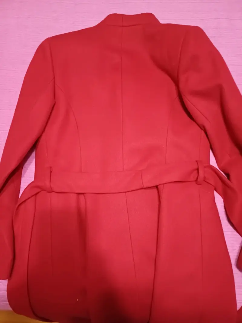 Abrigo rojo Anastassia Collection talla 42 - 4