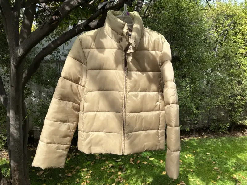 Parka mujer beige Jean Brix talla M - 1