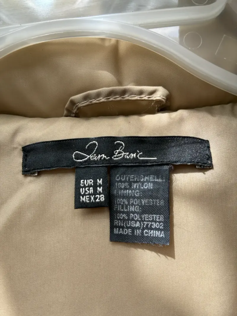 Parka mujer beige Jean Brix talla M - 3