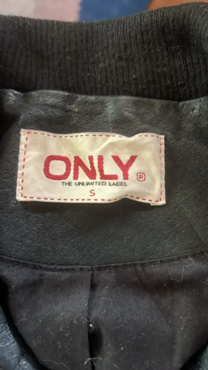 Chaqueta de cuero negra para mujer Only - 2