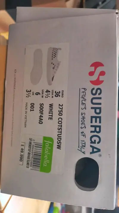Zapatillas Superga beige con tachas talla 36 - miniatura 6