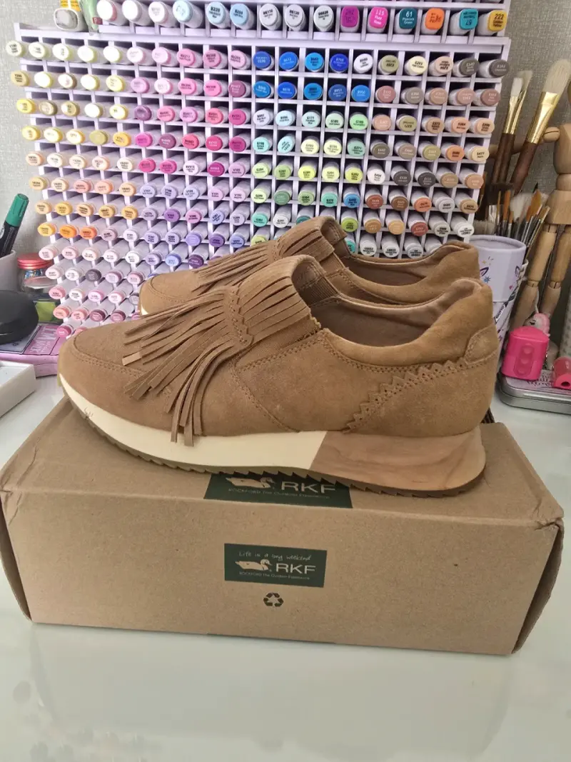 Zapatillas de gamuza con flecos RKF - 1