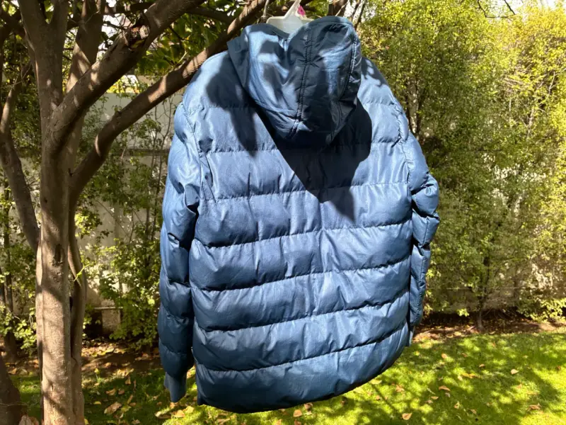 Parka niño azul con capucha e interior de polar - 2