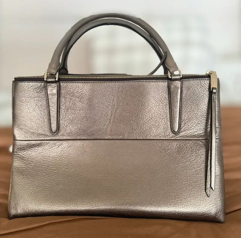 Cartera cuero Coach color champagne - 1