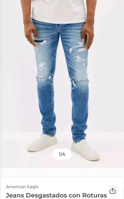 Jeans American Eagle Desgastados con Roturas - miniatura 1