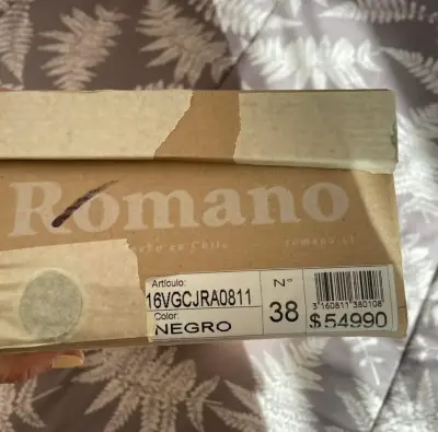 Zapatos de Taco chino Negro Romano Talla 38 - miniatura 4