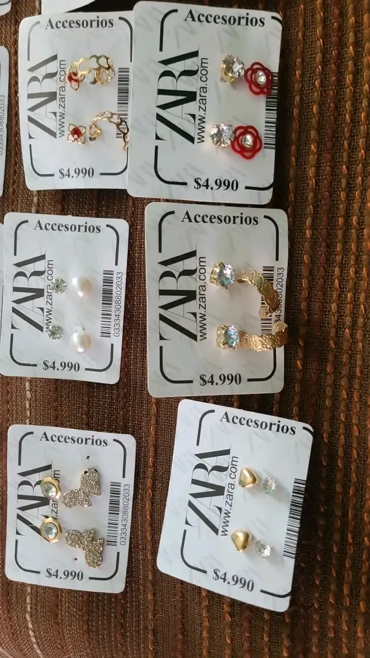 Set de aros variados Zara para mujer - 4